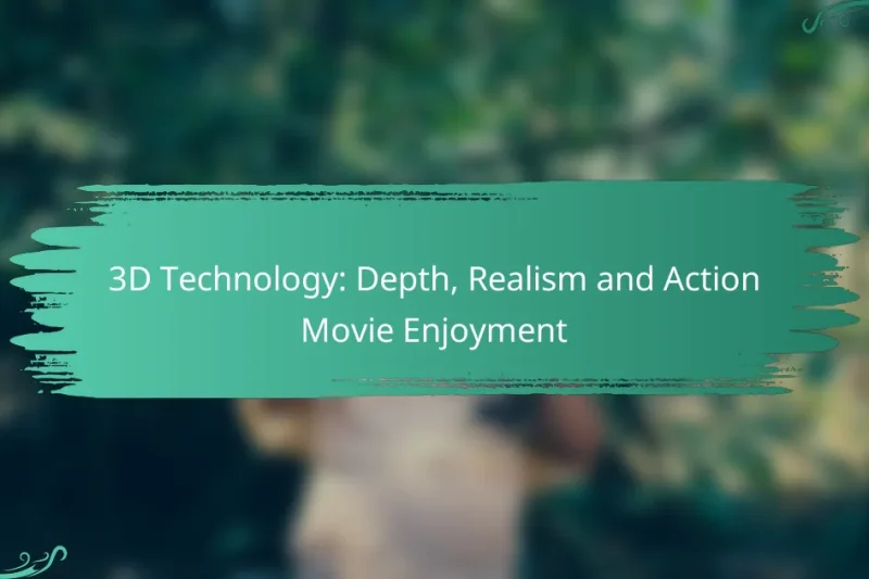 3D Technology: Depth, Realism and Action Movie Enjoyment